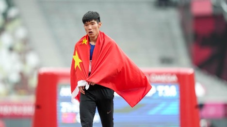 China wins men's T38 class long jump final of athletics event at Tokyo Paralympic Games