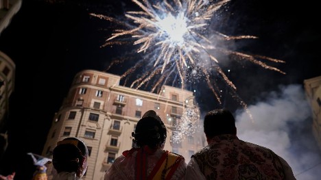 Fallas Festival celebrations held in Valencia, Spain