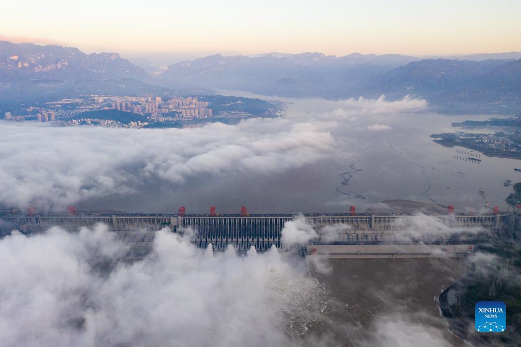Scenery of Three Gorges Reservoir in Yichang City, Hubei