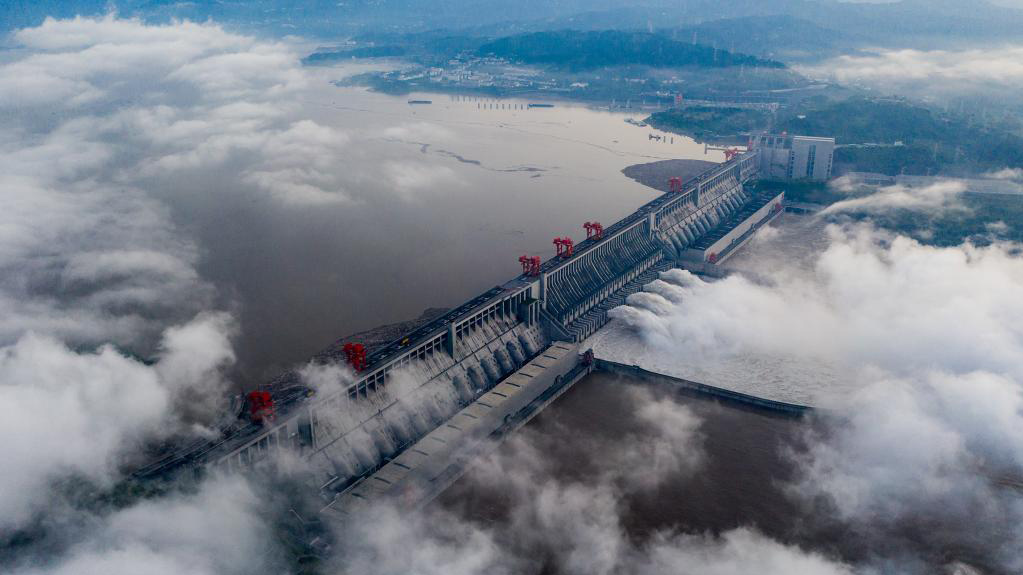 Scenery of Three Gorges Reservoir in Yichang City, Hubei