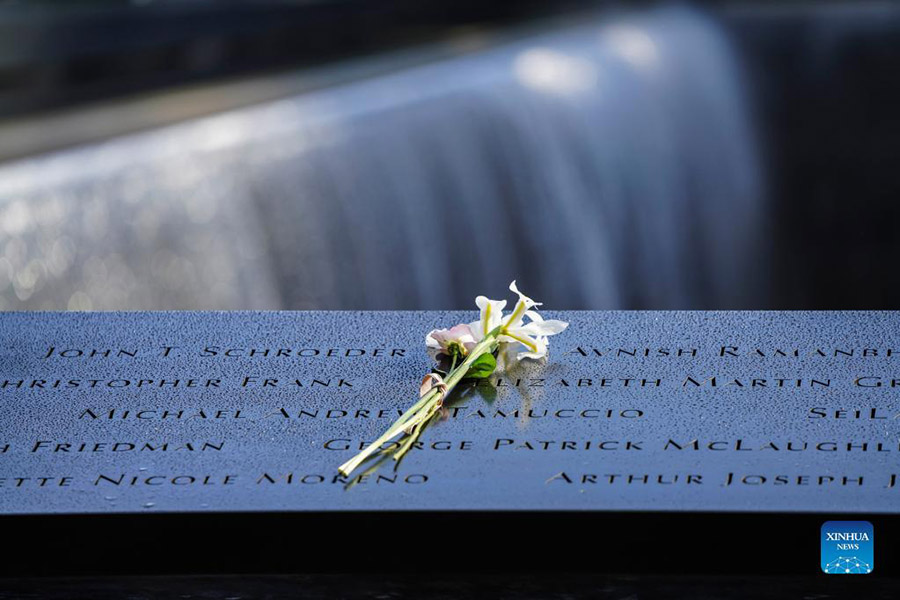 9/11 victims commemorated in New York, U.S.