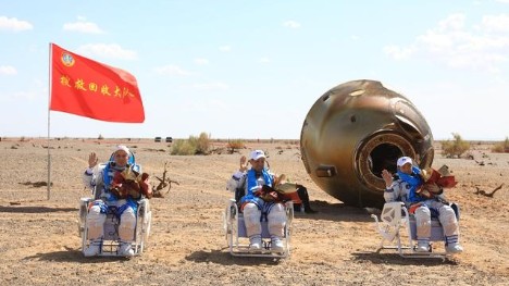 Shenzhou-12 astronauts return home safely after completing three-month space station construction mission