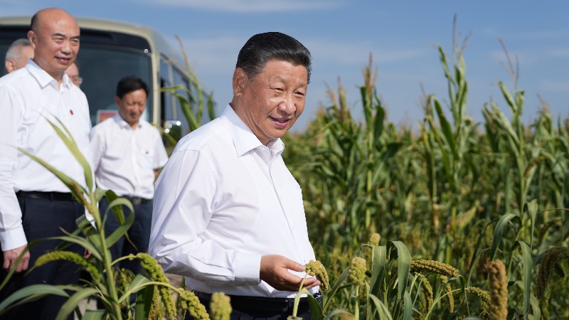 Which farm products get Xi's thumbs-up?