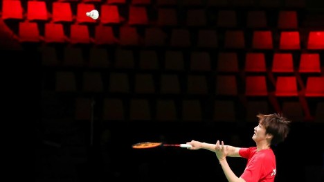 Chinese players attend training sessions for upcoming Thomas &Uber Cup