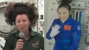 Retired NASA astronaut praises Chinese female astronaut Wang Yaping