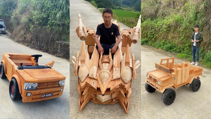 Amazing handmade wooden vehicles