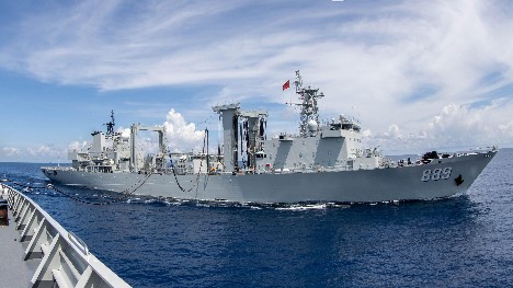 39th Chinese naval escort taskforce conducts replenishment-at-sea