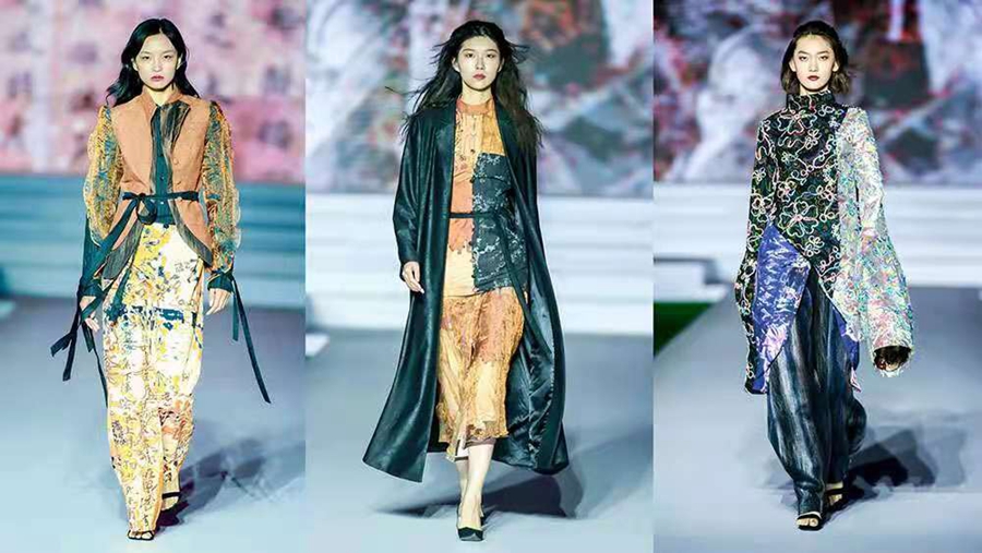 Dunhuang elements shine at int’l fashion week