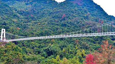 World's longest glass-bottomed bridge