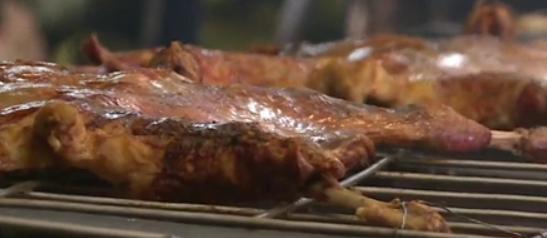 Winter roast lamb from northwest China