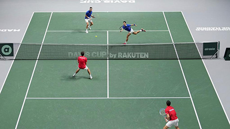 2021 Davis Cup Finals semifinal: Croatia vs. Serbia