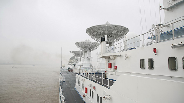 Chinese space-tracking ship back from satellite monitoring missions