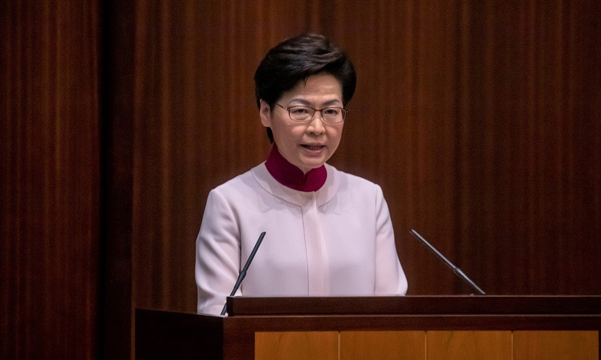 Democracy ultimately serves to improve people's livelihood: Carrie Lam