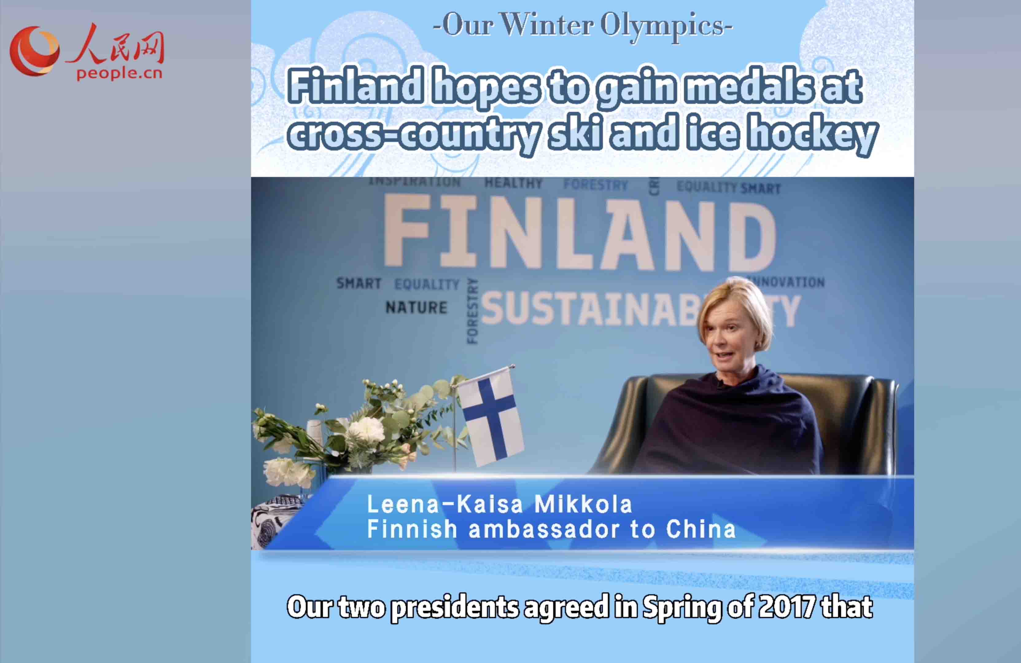 Finland hopes to gain medals at cross-country ski and ice hockey: Finnish ambassador