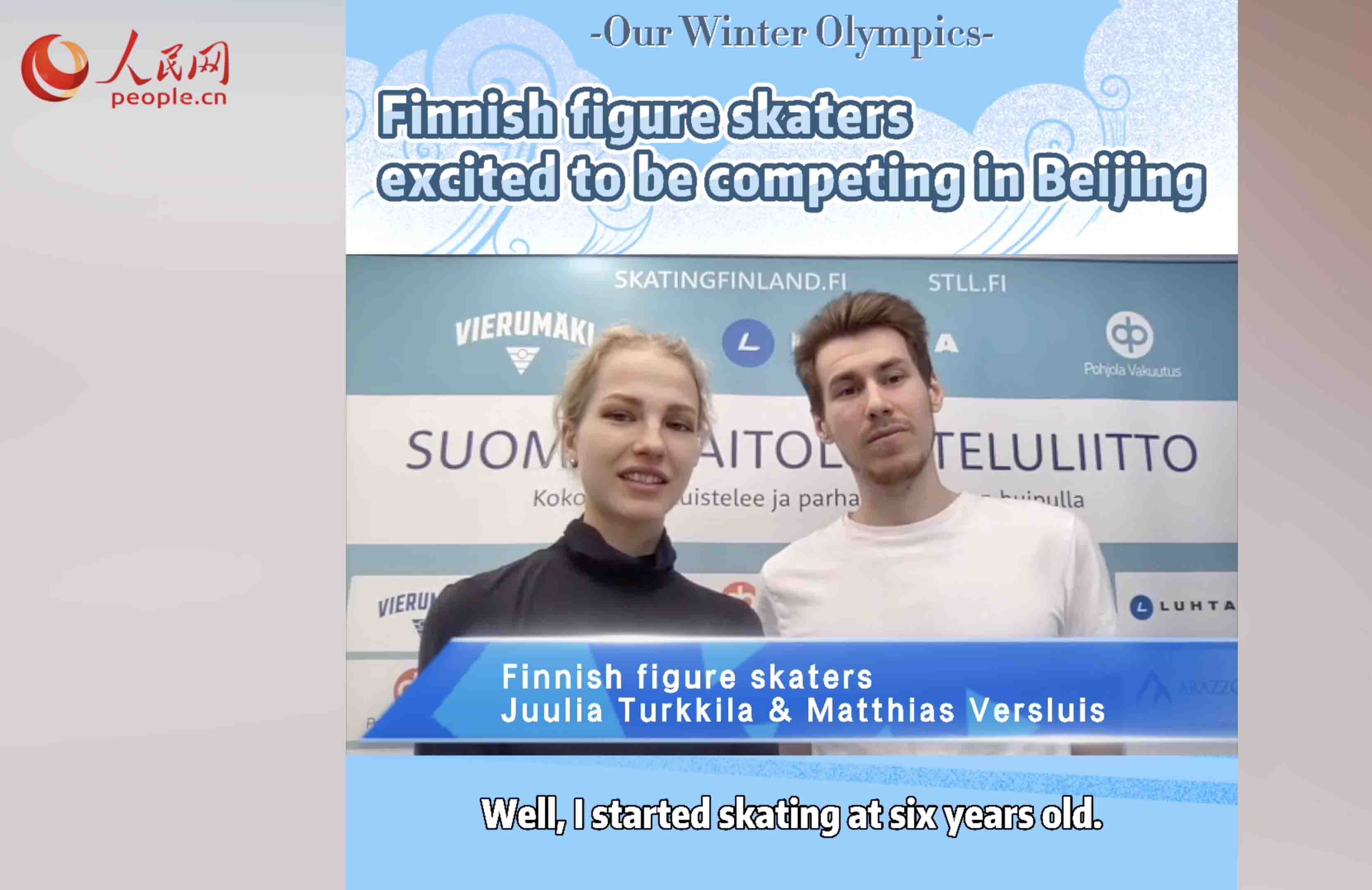 Finnish figure skaters excited to be competing in Beijing