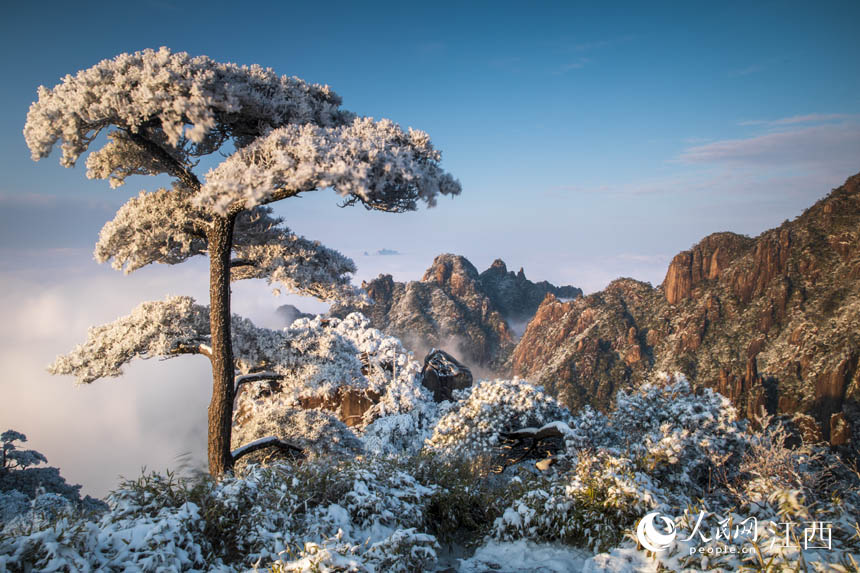In pics: First snowfall of this winter turns E China’s Sanqing Mountain into wonderland