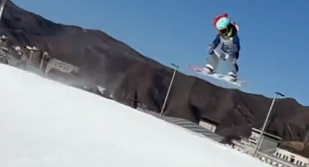 7-year-old snowboarder lands 540-degree aerial