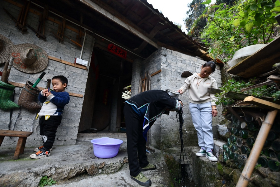 Wuying Miao village in Guangxi works to improve local quality of life by making improvements to surrounding infrastructure, industries