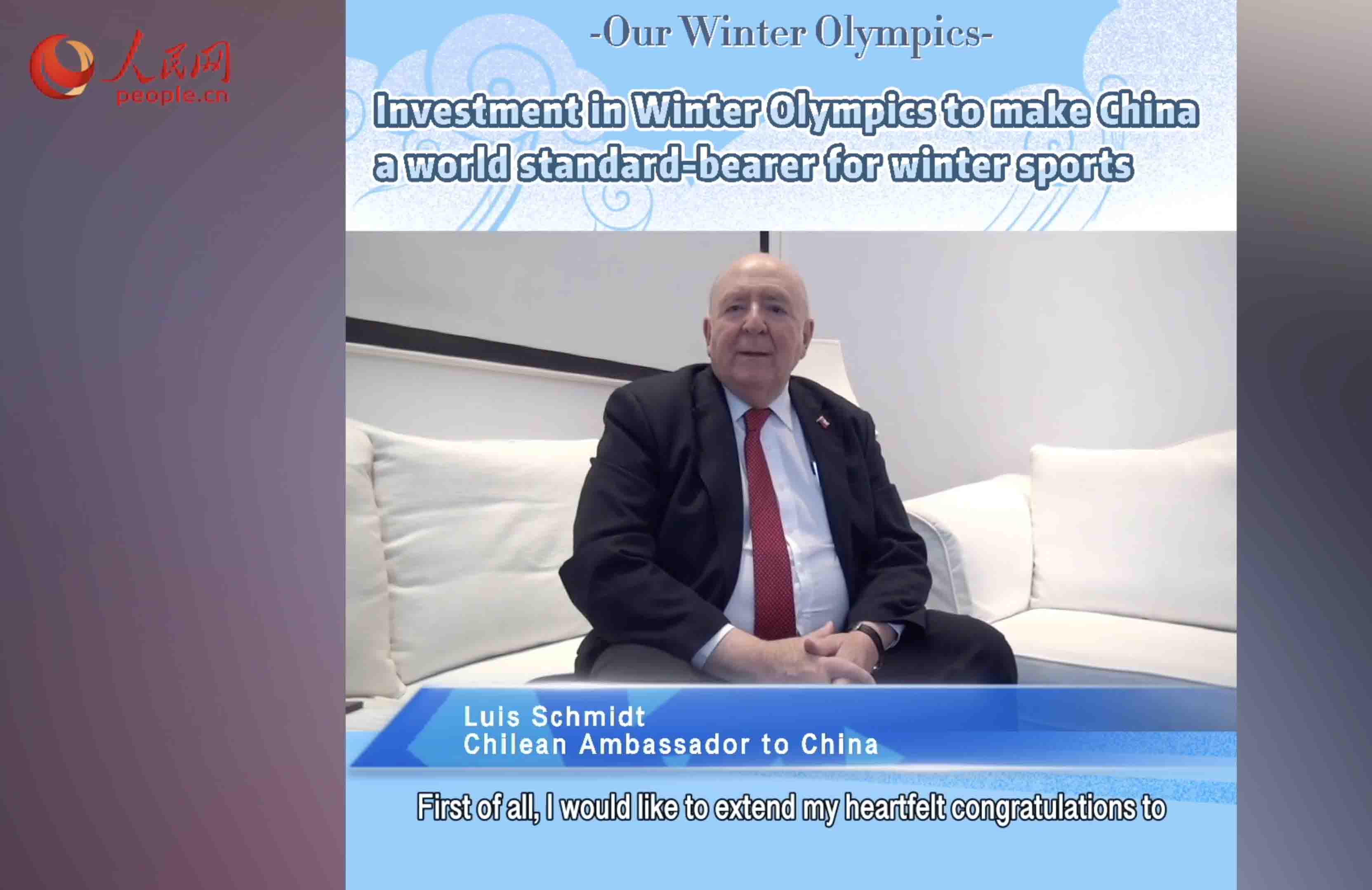 Investment in Winter Olympics to make China a world standard-bearer for winter sports: Chilean Ambassador to China