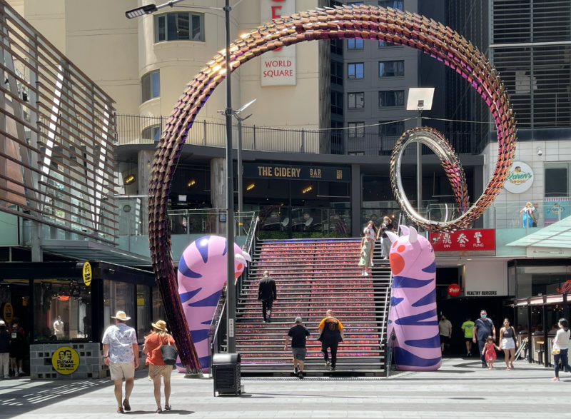 Photos: Decorations for Chinese Lunar New Year adorn the streets of Sydney