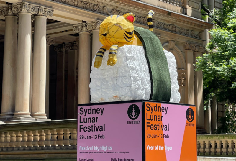 Photos: Decorations for Chinese Lunar New Year adorn the streets of Sydney