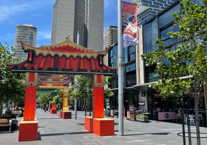 Photos: Decorations for Chinese Lunar New Year adorn the streets of Sydney