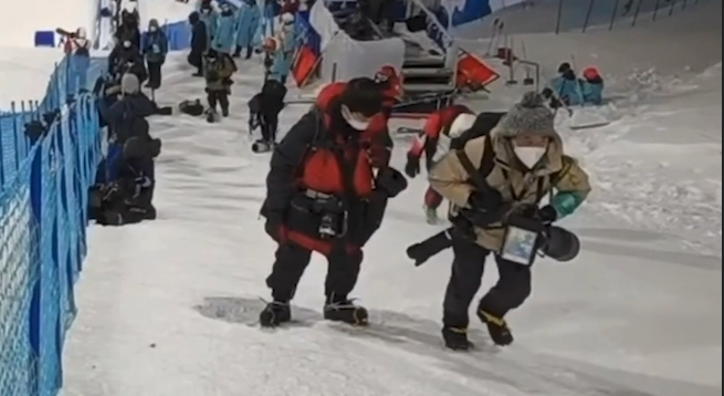 Photojournalists' 'mountain trek' at Beijing 2022 Winter Games