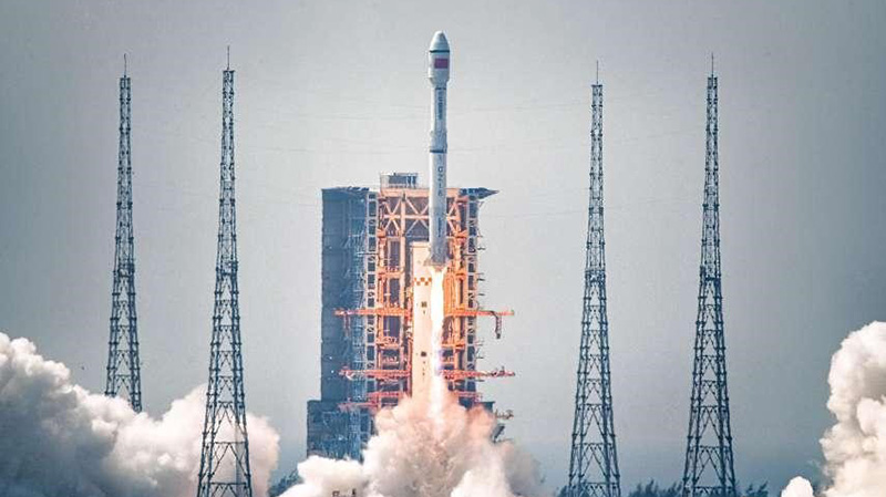 China’s Long March-8 Y2 carrier rocket blasts off with 22 satellites