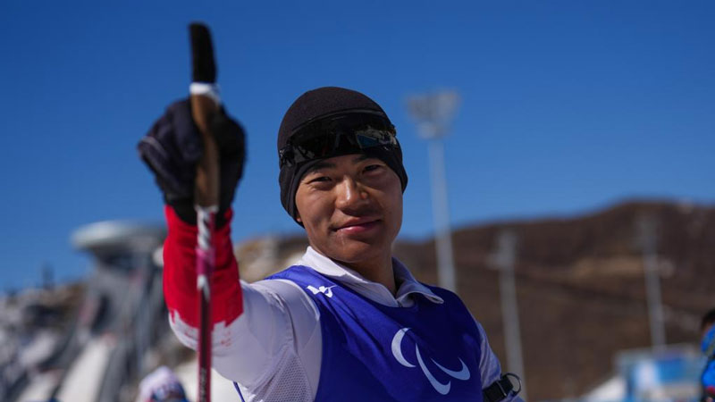 Liu Zixu wins China's first gold medal in Para biathlon at Beijing 2022 Paralympics