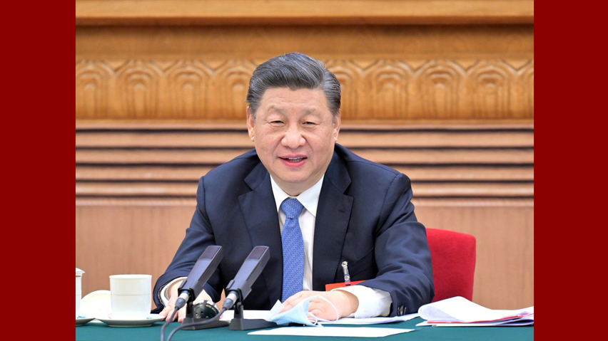 Xi Jinping attends deliberation of Inner Mongolia delegation at Fifth Session of 13th National People's Congress