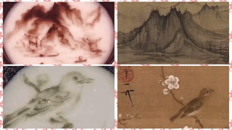 Chinese artist forms elaborate images using whisked tea foam in revival of Song Dynasty’s cultural splendor