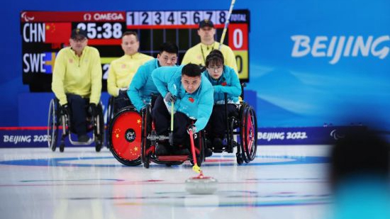 China defends wheelchair curling title at Beijing Paralympics