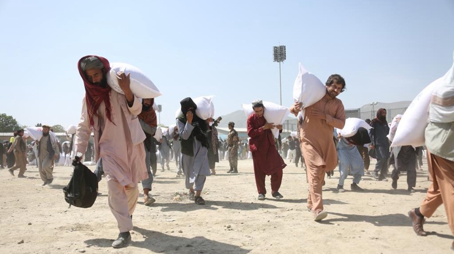 Fresh batch of food aid from China distributed in Afghanistan