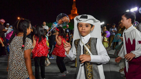 Celebration of Garangao held at Souq Waqif in Doha, Qata