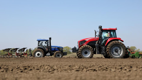Spring farming in Tai'an County, NE China's Liaoning
