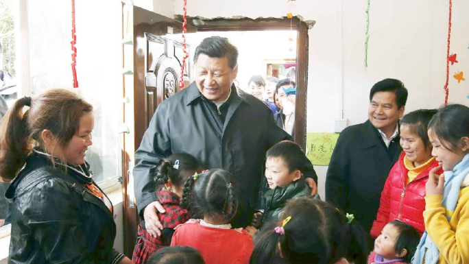 Xi's moments with disaster-hit people