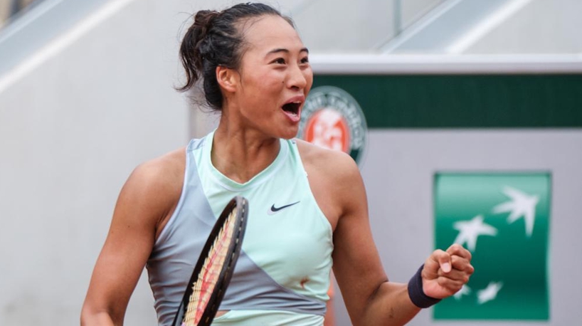 China's teenager Zheng stuns former world No. 1 Halep at Roland Garros