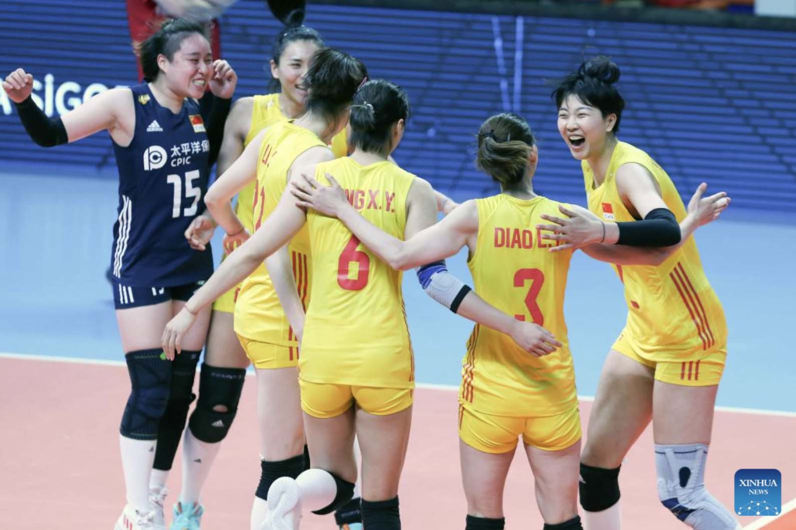 China beats Turkey in womens Volleyball Nations League