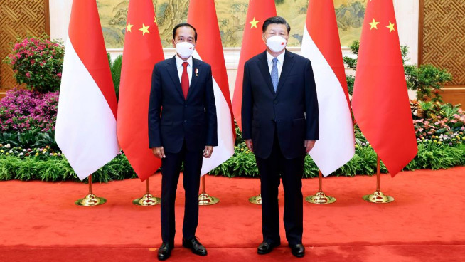 Xi holds talks with Indonesian President Joko Widodo