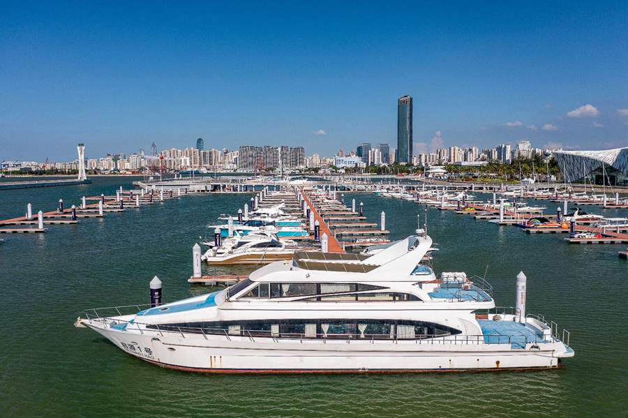 Number of yachts exhibited at 2nd China International Consumer Products Expo up 91 percent from 2021