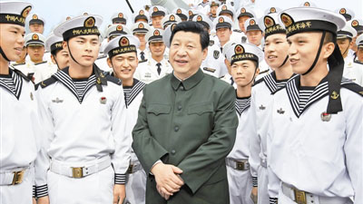 Xi's bond with soldiers