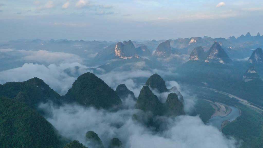 Scenery of Xingping Town in Yangshuo County of Guilin, S China