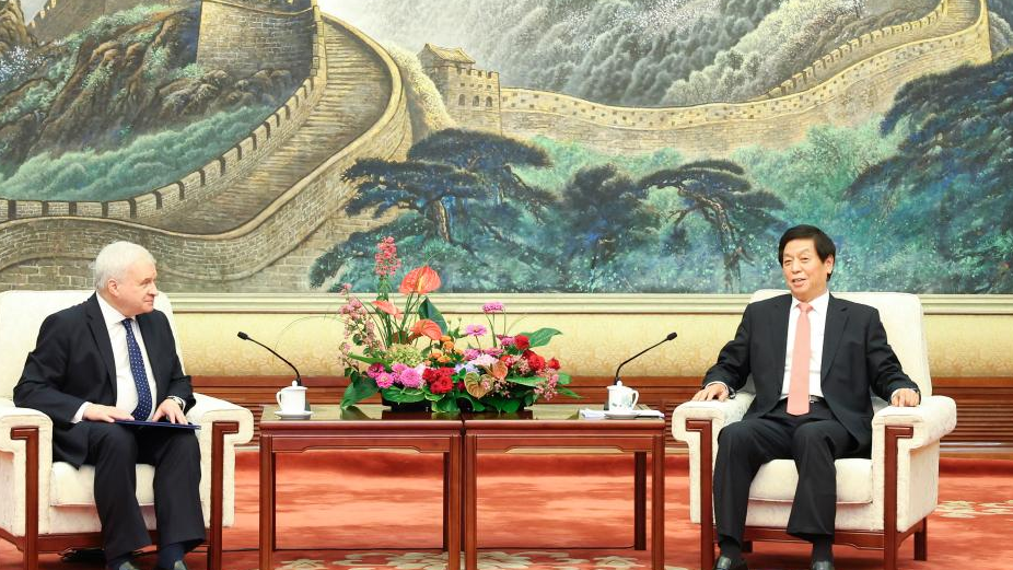 Chinese top legislator meets Russian ambassador to China