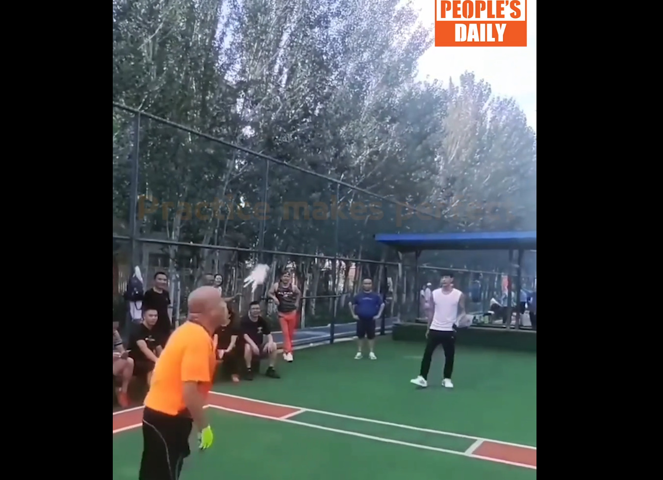 Moments in sports: Playing shuttlecock