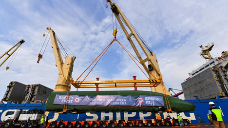 Made-in-China Jakarta-Bandung high-speed trains debut on Indonesian soil