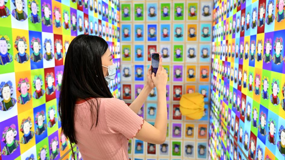 Chinese style exhibits on display during CIFTIS in Beijing