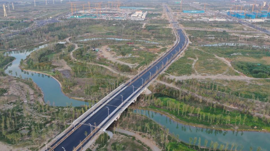 View of Xiong'an New Area in north China's Hebei