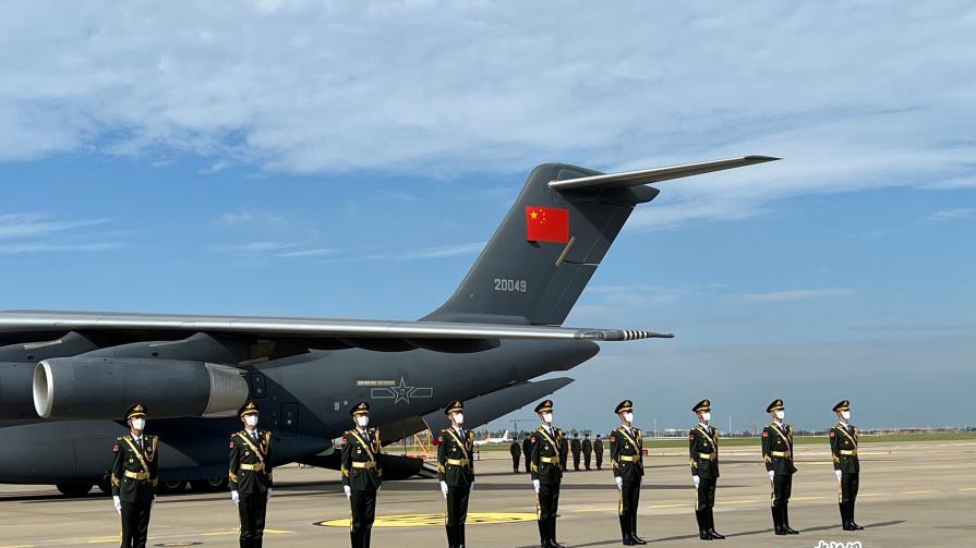 Handover ceremony for remains of Chinese soldiers held in S Korea