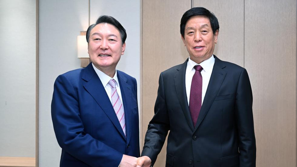 Top Chinese legislator pays official goodwill visit to South Korea