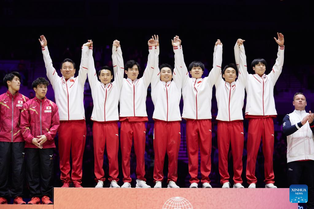 China triumph in men's team final at Artistic Gymnastics Worlds